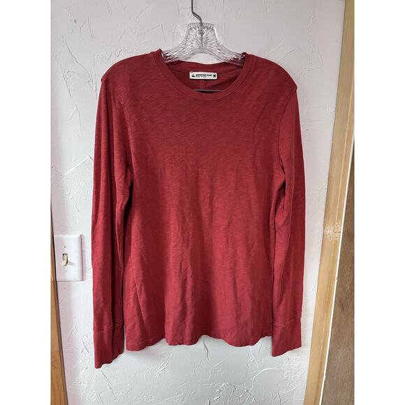 American Giant Long Sleeved Pima Cotton Tee Sz M - Picture 1 of 4